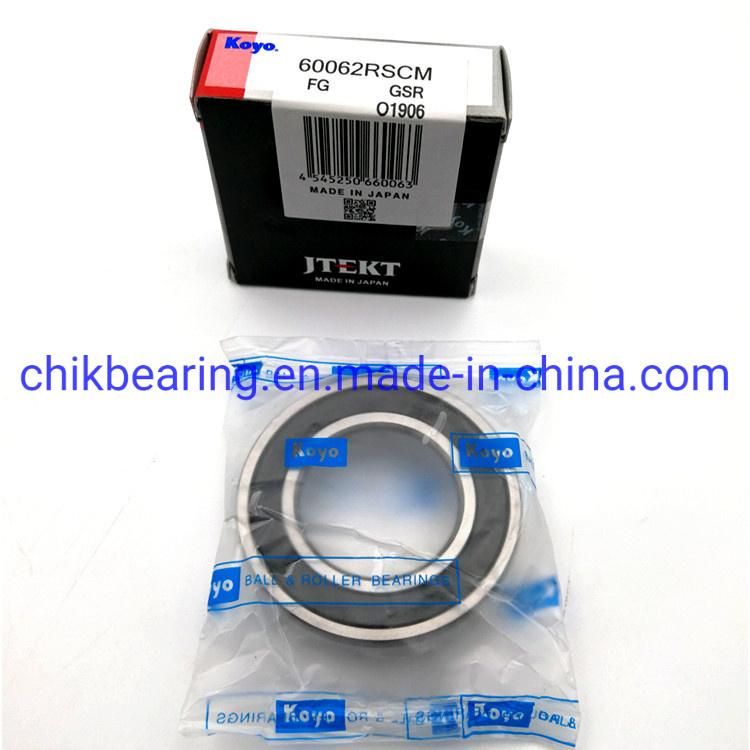 Koyo Rubber Seal Ball Bearing 62012rscm 62022rscm 62032rscm 60042rscm 62052rscm Deep Groove Ball Bearing 6201-2rscm 6202-2rscm 6203-2rscm 6204-2rscm 6205-2rscm