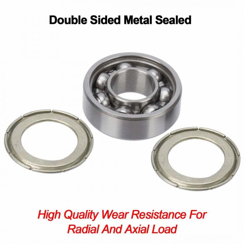 608 Zz Ball Bearing Bearing Steel & Double Shielded Miniature Deep Groove 608 Zz Bearing for Skateboards, Inline Skates, Scooters, Roller Blade Skates