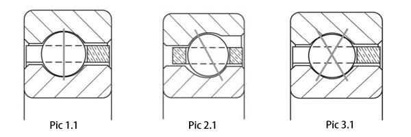 ID 3.5" Sealed Type Deep Groove Balls Thin Wall Bearing @ 1/4" X 1/4" Section