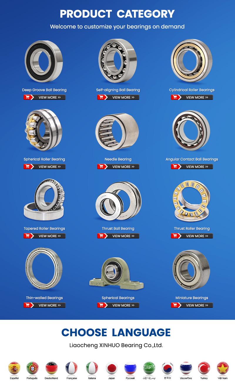 Xinhuo Bearing China Ball Roller Bearing Supply Z2V2 Quality Deep Groove Ball Bearings 62072RS Ball Bearing Single Row Deep Groove Bearing