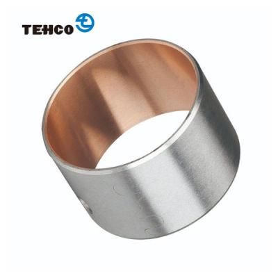 Steel Brass alloy bushing supplier CuPb24Sn4 bimetal bushing for DAF trucks JF800 Bronze bush