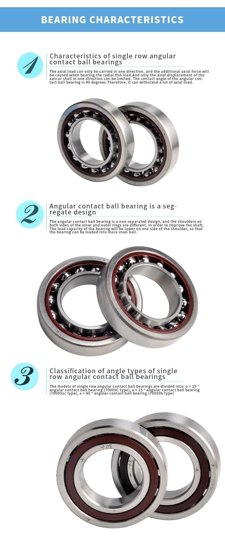 Wholesale Factory Price Single Row Angular Contact Ball Bearing