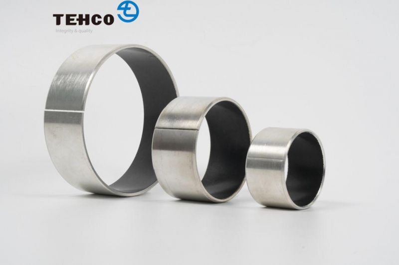 China Wholesale Steel Base Composite Metal Bush Wrapped Sleeve DU Bearing Self-lubricating Sleeve Bushing for Print Machine.