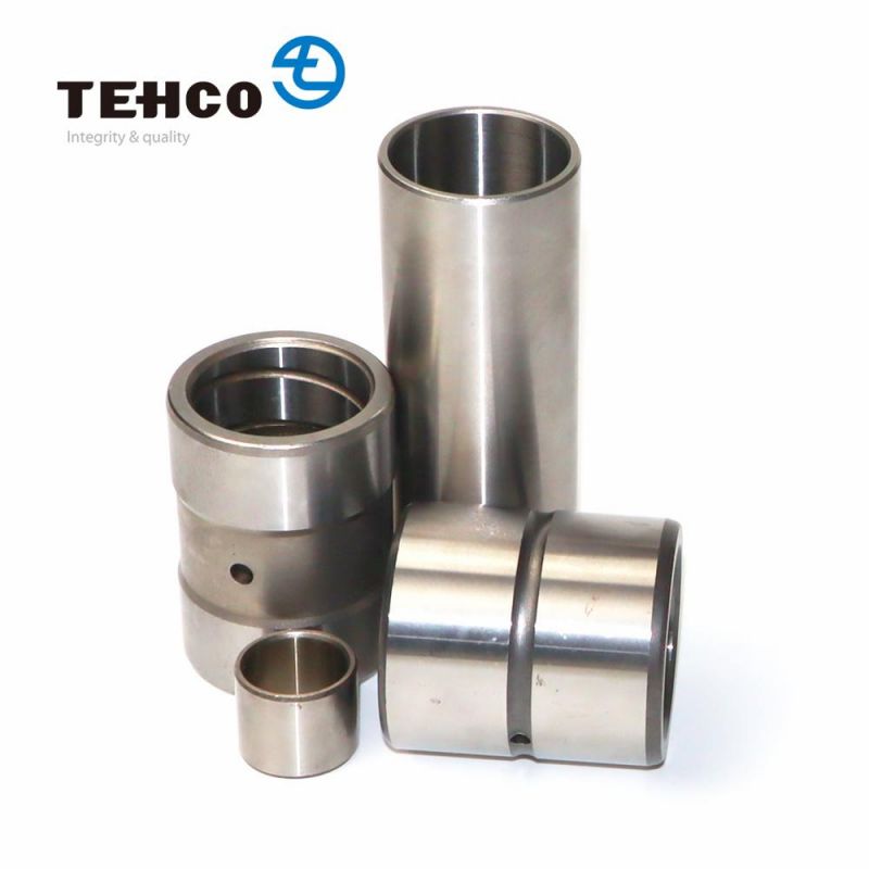 Cross Oil Groove Harden Steel Bushing Composed of GCr15 and C45 Custom Hardness and Style for Excavator and Construction Machine