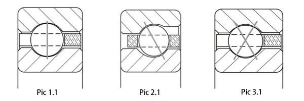 ID 5" Open Angular Contact Thin Wall Bearing @ 3/4" X 3/4" Section for Radar Antenna