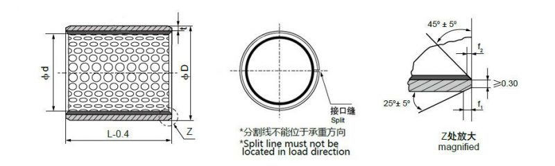 Bimetal Bushing Composite Oilless Bush Slide Bearing Custom Made Bearing Bush