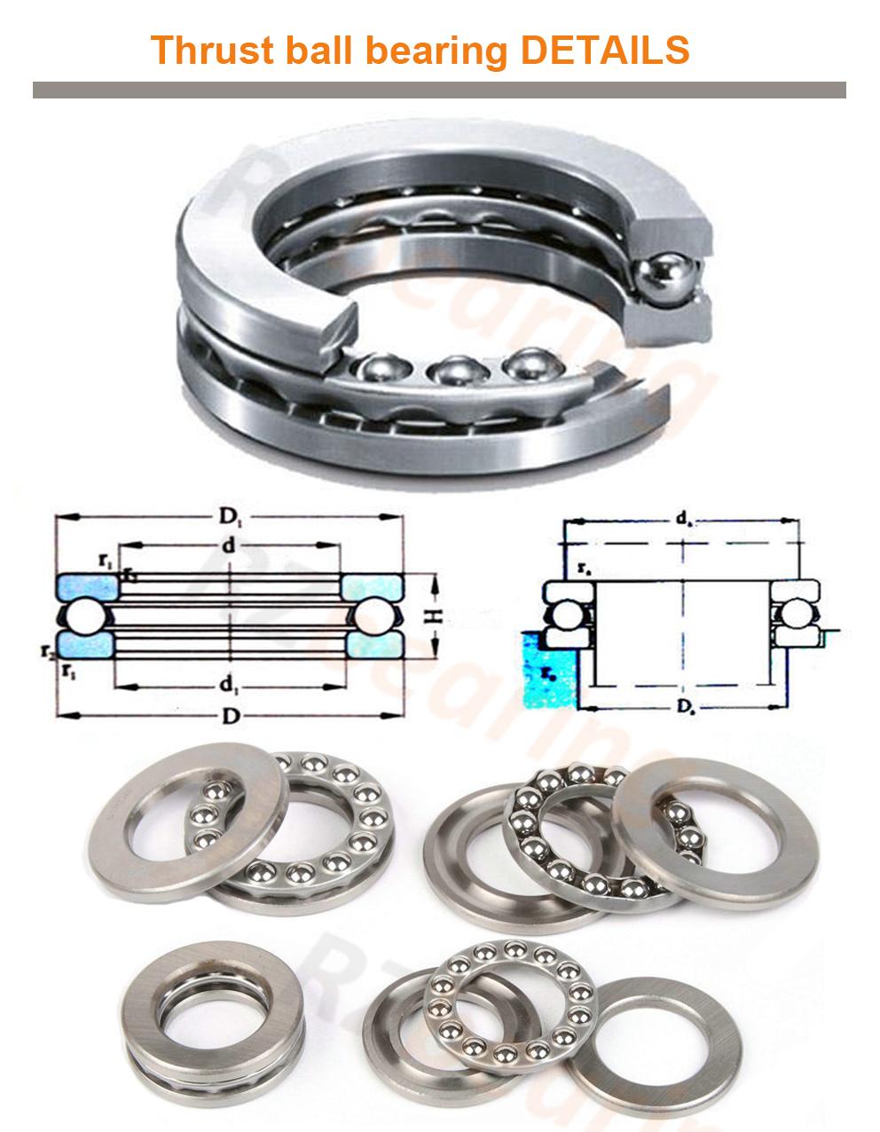 Bearings Thrust Ball Bearings 51105 for Trailers Automobile Parts Motor Bearing with High Quality