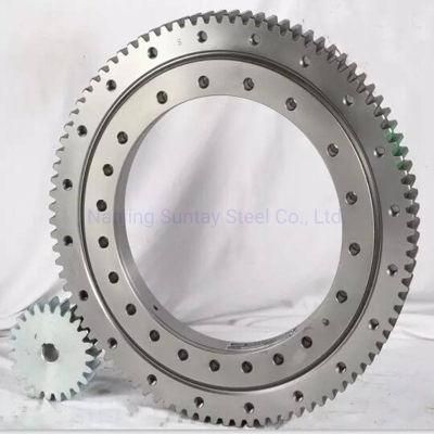 High Accuracy Steel Crossed Roller Slewing Bearing with Pinion for Heavy Equipments