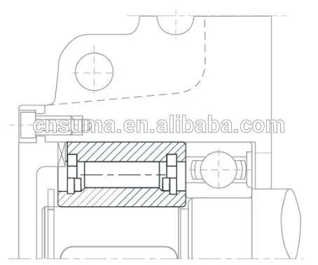 Asnu35 One Way Bearing Roller Type