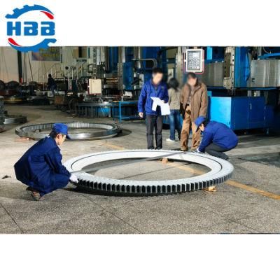 112.50.4500 4726mm Single Row Crossed Cylindrical Roller Slewing Bearing with External Gear