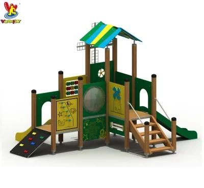 Outdoor Kids Slide Playground Slides Wood Playhouse Outdoor
