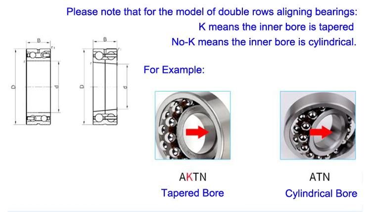 1222atn High Performance Self Aligning Ball Bearing with Cylindrical Bore