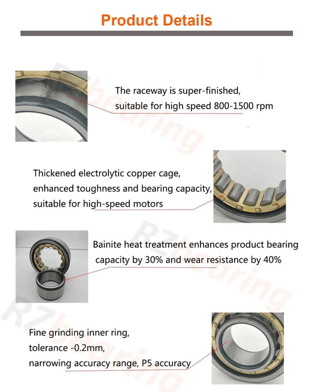 Bearings Motorcycle Parts Bearing Cylindrical Roller Bearing Rodamientos Nj210 High Quality Rolling Bearings
