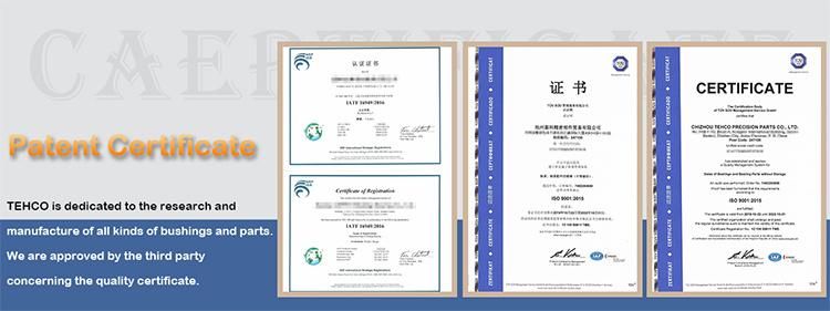 High quality solid lubricating flanged bearings with strengthening copper