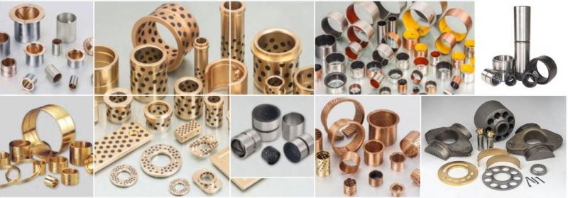 Factory Customized Sleeve Bushings Sliding Graphite Embedded Bronze Solid Lubricating Copper Bearing for Casting Ship Machine.