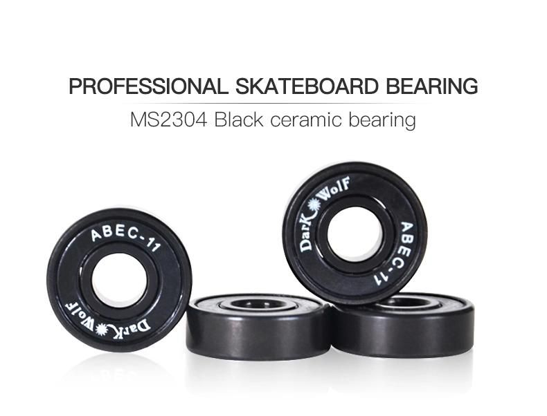 Hot Selling PRO ABEC 11 Nylon Ball Roller Retainer Black Ceramic Skate Skateboard Bearings