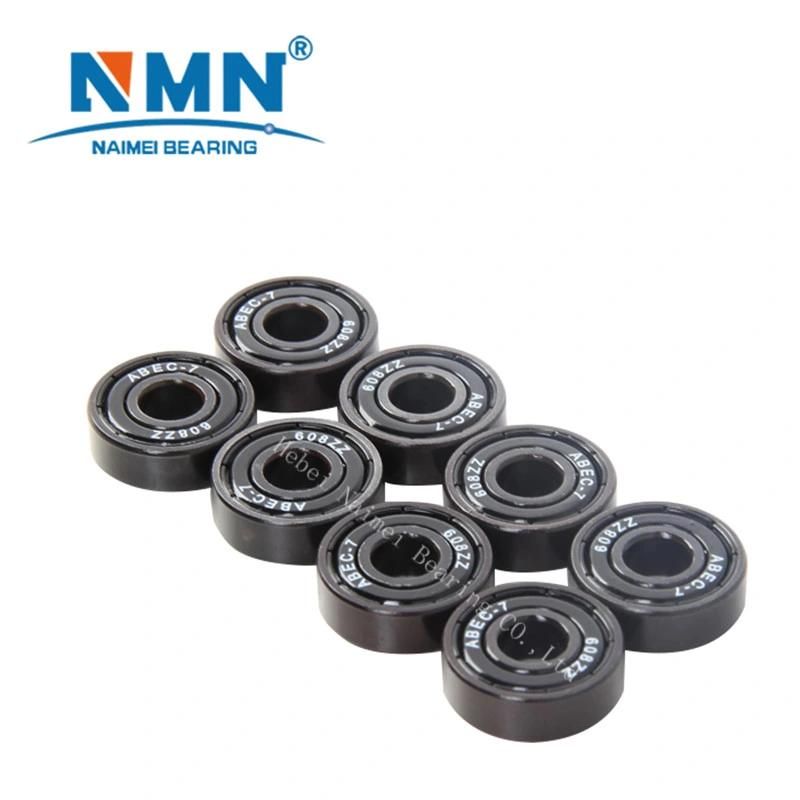 Polyurethane Pulley PU Rubber Coated Bearing No Noise Door and Window 624 625 693 685 626 608 Soft PU Roller Bearing