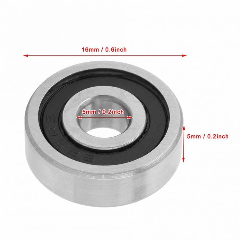 Deep-Groove Bearing High Speed Ball Bearing 625RS Bearing for Skateboard Wheels and Inline Wheels