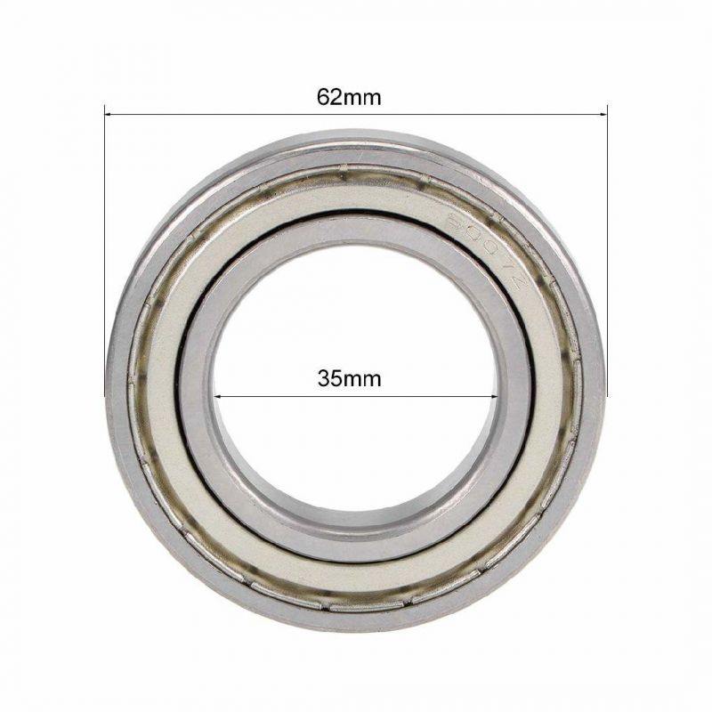 6007-2RS Sealed Radial Ball Bearing Bore Dia. 35mm Od 62mm Width 14mm