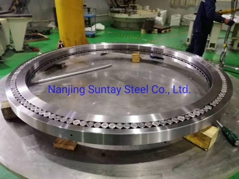 High Accuracy Steel Crossed Roller Slewing Bearing with Pinion for Heavy Equipments
