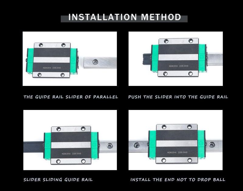 High Quality Production of High Rigidity Stable Quiet HGH35ca Linear Guide Rail