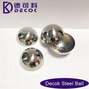 304 Large Mirror Hollow Stainless Steel Half Sphere for Metro Escalator Decoration