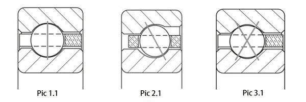 ID 7.5" Sealed Type 4 Points Contact Thin Wall Bearing @ 1" X 1" Section