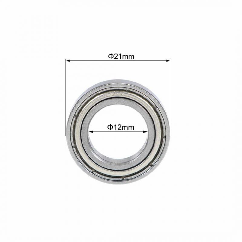 6801zz Deep Groove Ball Bearing 12mm X 21mm X 5mm Double Shielded Chrome Steel