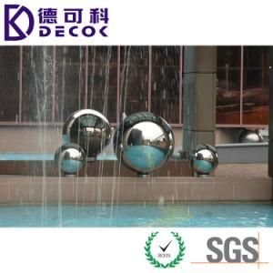 Large Hollow Stainless Steel Ball Outdoor Water Fountain for Patio