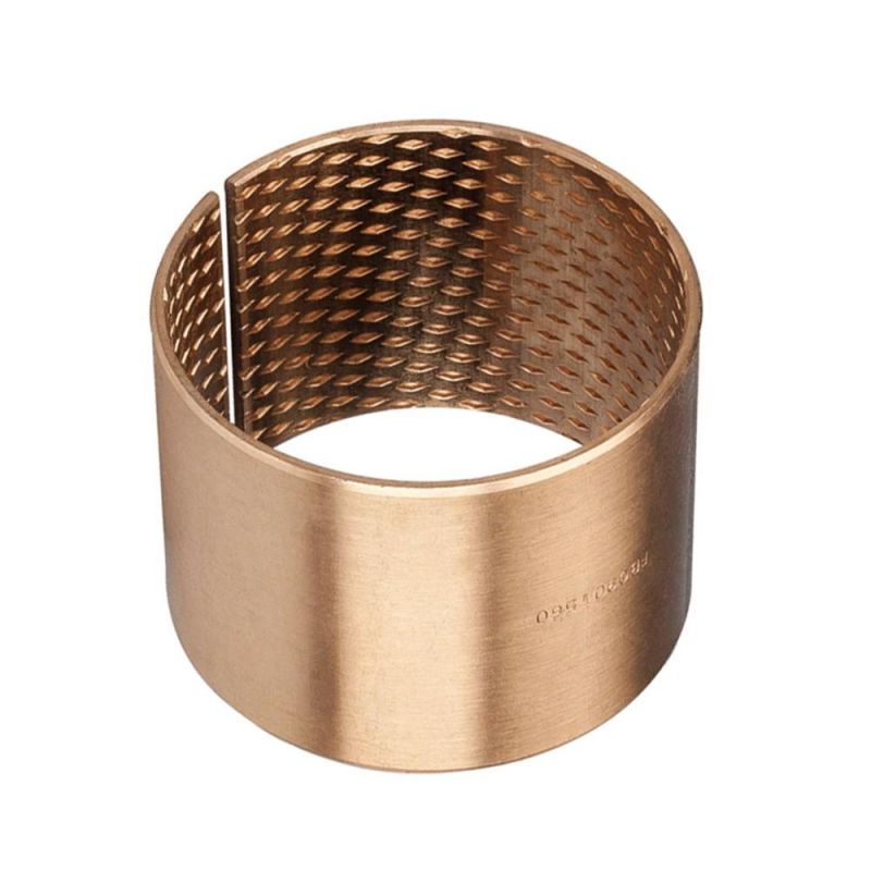 FB090 Wrapped Bronze Bushing CuSn8P with Diamond Oil Grooves