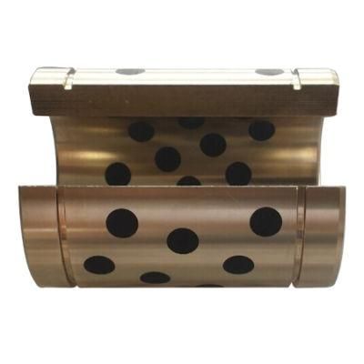 Cuzn25al5 Bronze Self Lubrication Plain Bushing with Graphite Plug Bearing Bush