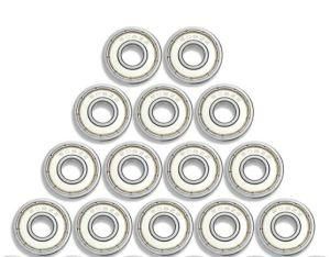 608zz Ball Bearings Bearing Steel &amp; Double Metal Seal Deep Groove Ball Bearing for Skateboards, Inline Skates, Scooters