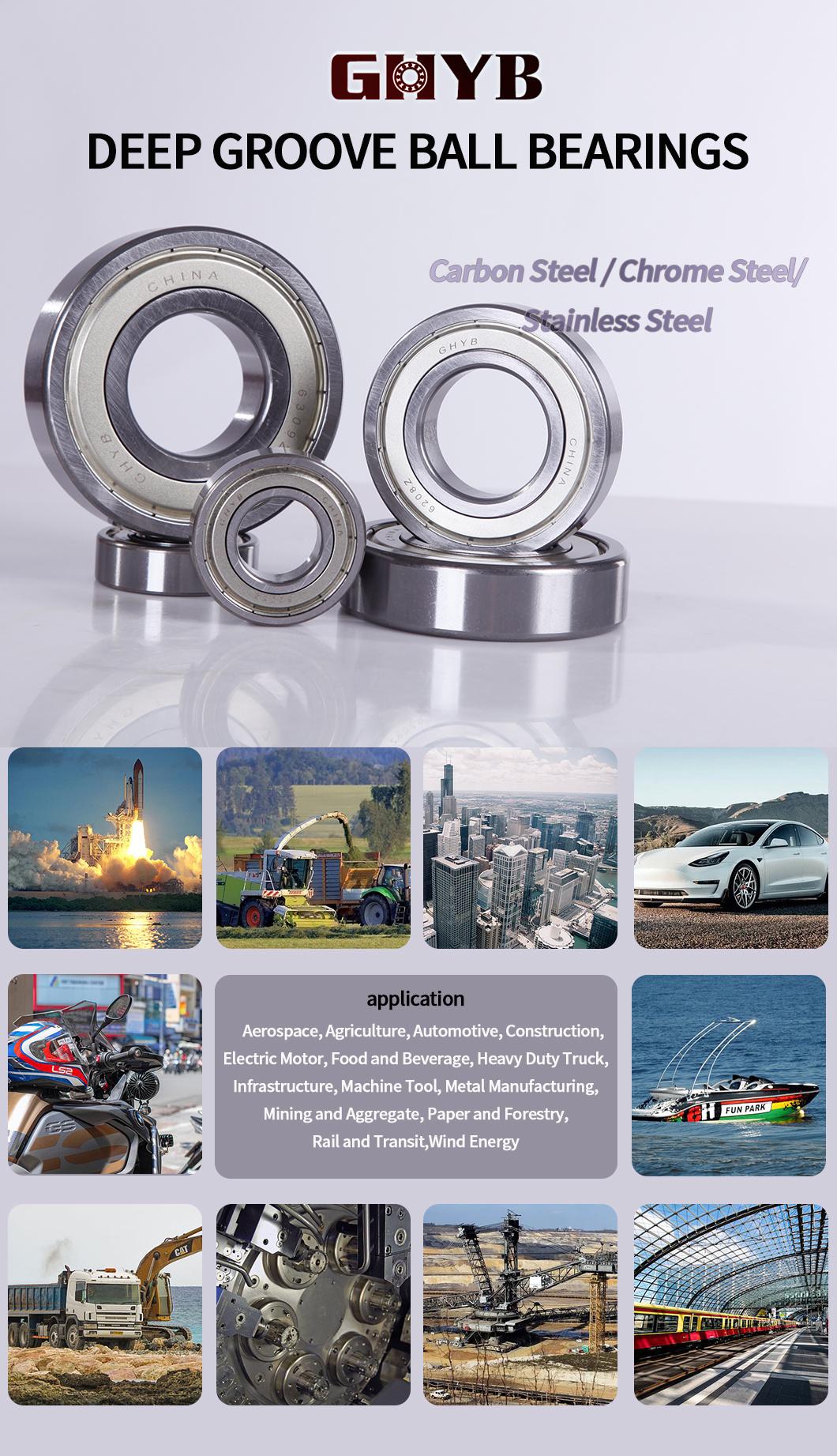 Chinese Zz Rz Low Noise Manufacturer Deep Groove Bearings