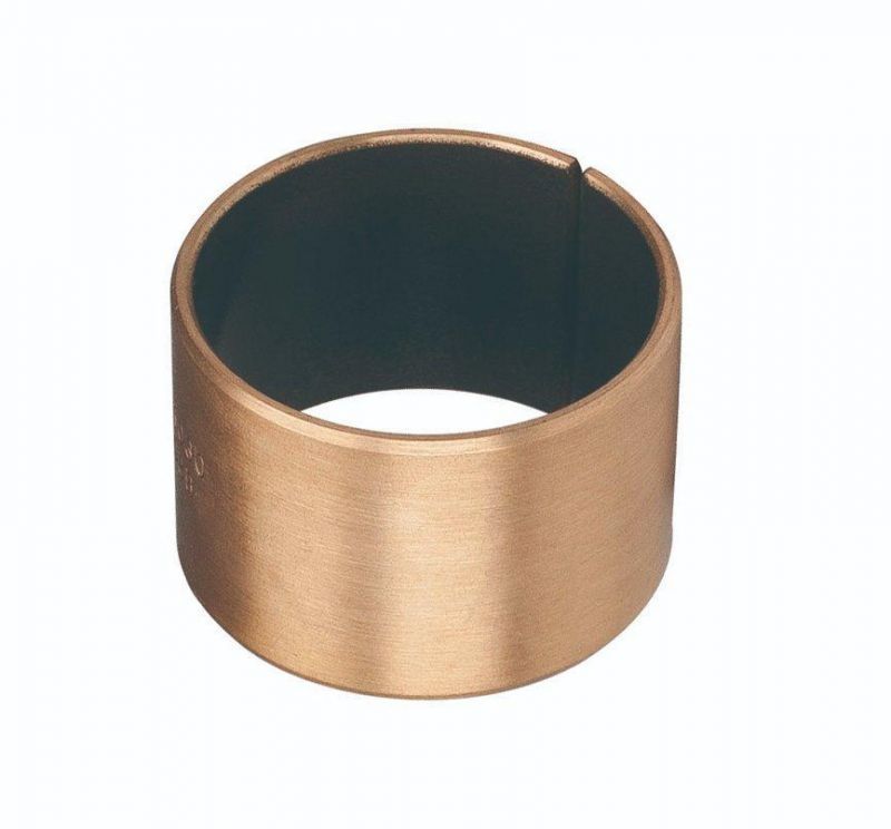 Bronze Base Self-lubricating Bushing with PTFE Oilless Bearing for Casting and Rolling Machinery DIN1494 Standard Custom Print Bushing.
