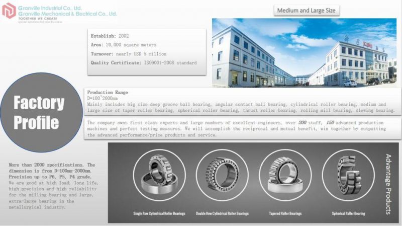 331198 High stiffness Double Row Tapered Roller Bearings for Construction