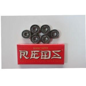 Bones Super Reds 608RS, Single Row Deep Groove Ball Series, Black Rubber Shielded, White Nylon Cage