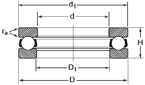 51152 Single Direction Large Thrust Ball Bearing ideal for Wind Power Generation