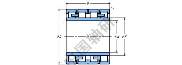 Four Row Cylindrical Roller Bearing Fcd80112410