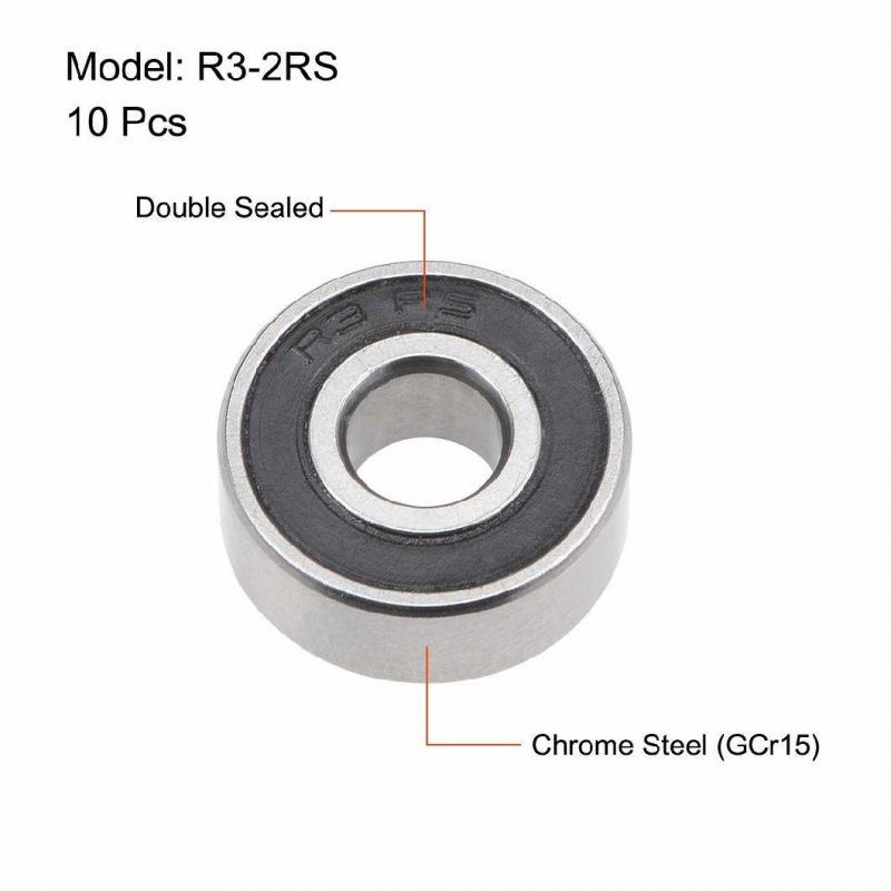 R3-2RS Deep Groove Ball Bearing Double Sealed ABEC-3 Bearing