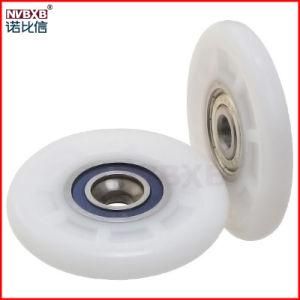 PU Metal Roller Pulley Furniture Caster Sliding Window Wheel Bearing