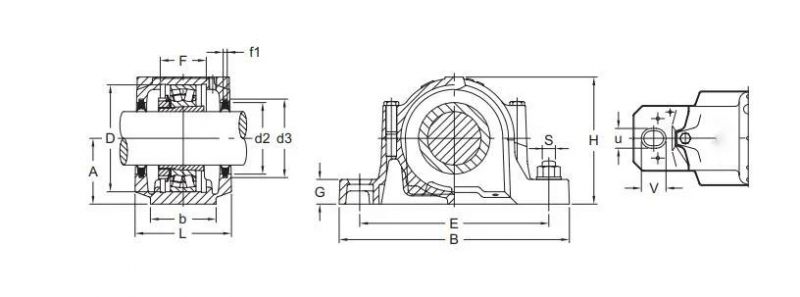 TANN Cast Iron SNK512-610 Split Plummer Block Housing