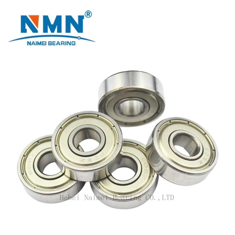 Polyurethane Pulley PU Rubber Coated Bearing No Noise Door and Window 624 625 693 685 626 608 Soft PU Roller Bearing