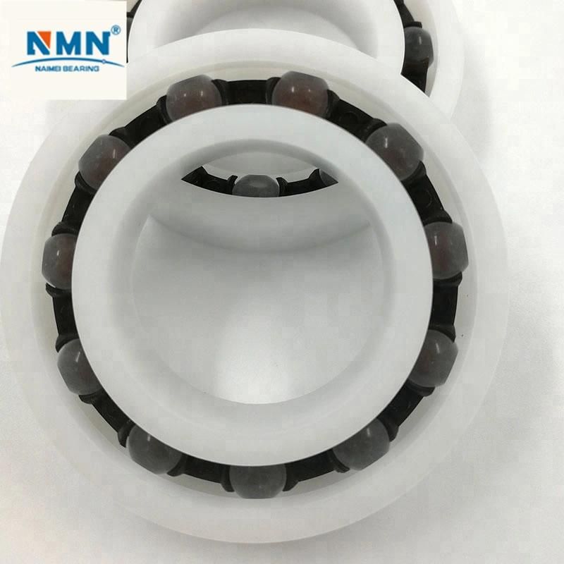Highly Corrosion-Resistant Self-Lubricating Washable Plastic Bearings Glass Balls Nylon Cage 603 604 605 606 Tiny Bearings