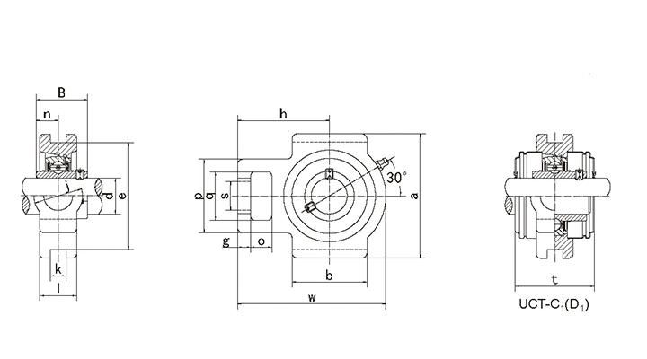 Stainless Steel Bearing Units Ssuct204 Ssuct205 Ssuct206 Ssuct207 Ssuct208