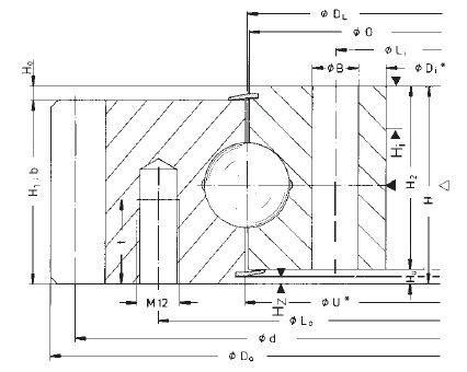 Ball Slewing Bearing Swing Bearing with External Gear Teeth Bearing Turntable Bearing 061.20.0414.500.01.1503 Slewing Ring Bearing Rotary Bearing