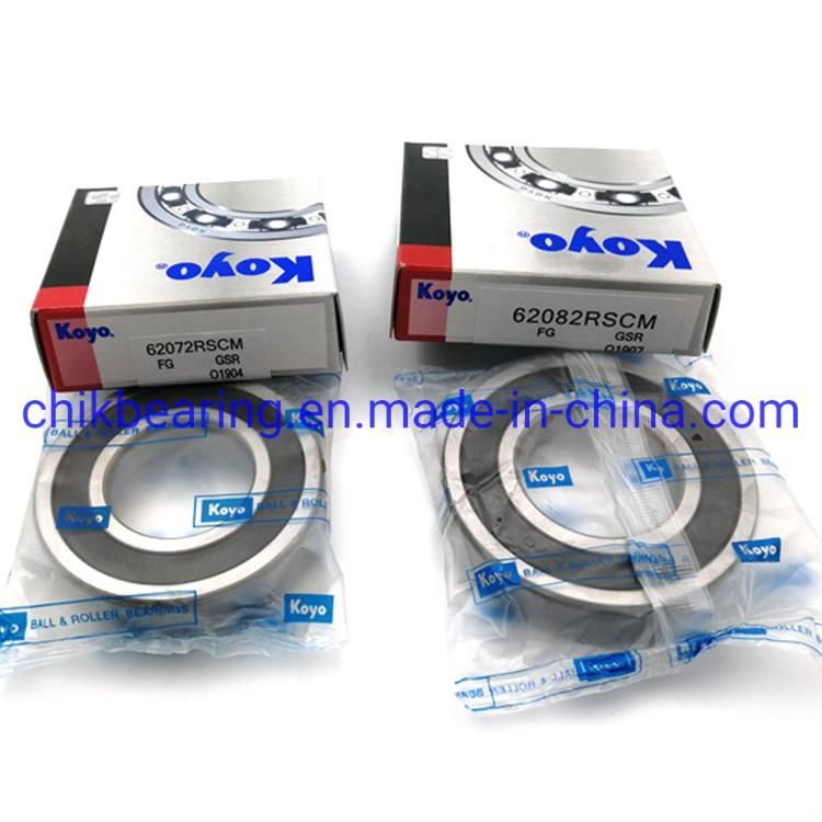 Koyo Rubber Seal Ball Bearing 62012rscm 62022rscm 62032rscm 60042rscm 62052rscm Deep Groove Ball Bearing 6201-2rscm 6202-2rscm 6203-2rscm 6204-2rscm 6205-2rscm