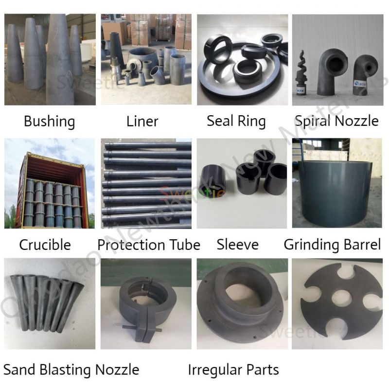 Advanced Custom Ceramic Irregular Parts Silicon Carbide Ring/Plate/Sleeve/Tube