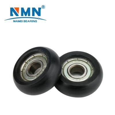 Professional Factory Free Samples Window Rollers V, U Groove, Round Nylon Small Pulley Wheels with Bearings
