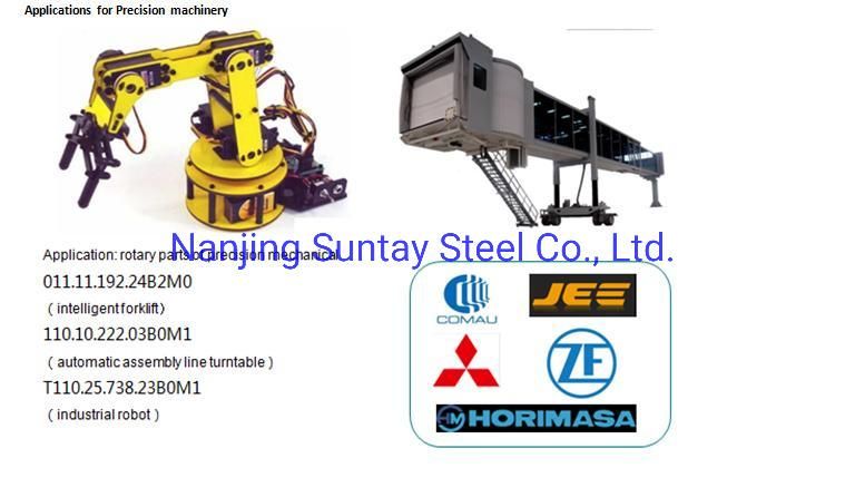 Crossed Roller Slewing Bearing Rolling Bearing for Telescopic Cranes