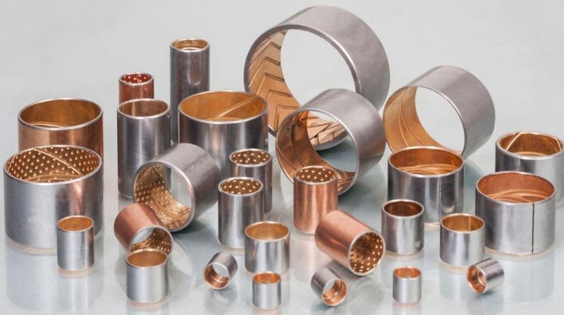 Customized High Quality Stable Bushes Bimetal Bushing Bearing Steel Sleeve bushing Bronze Bushing